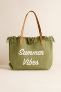 Groene ibiza strandtas - Navoir