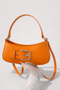 Oranje Schoudertas Met Gesp / Crossbody - Navoir